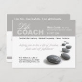PROMOTIONELE Life Coach advertentie Briefkaart (Voorkant / Achterkant)