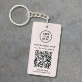 Promotionele Logo QR Code Roze Sleutelhanger