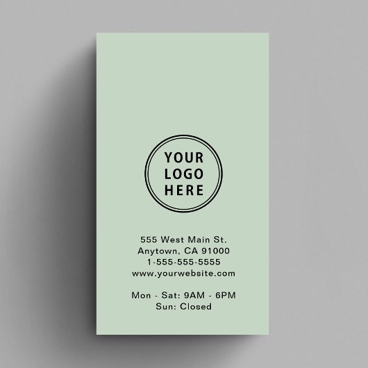 Promotionele Logo QR Code Sage Visitekaartje