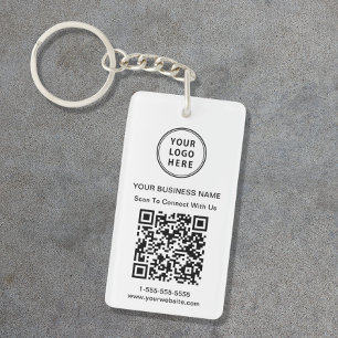 Promotionele Logo QR-code Sleutelhanger