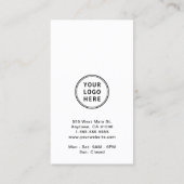 Promotionele Logo QR-code Visitekaartje (Achterkant)