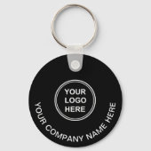 Promotionele Logo QR-code zwart Sleutelhanger (Voorkant)