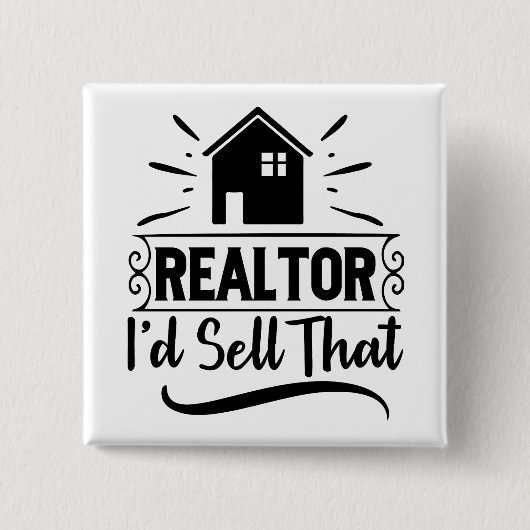 Promotionele makelaar Real Estate Button (Voorkant)