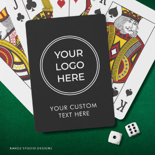 Promotionele marketing aangepaste bedrijfslogo pokerkaarten