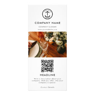 Promotionele Marketing Business Logo QR Code Foto Reclamekaart