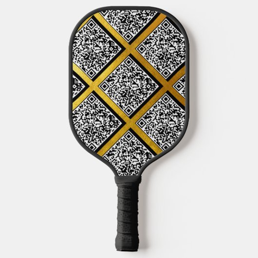 Promotionele moderne en creatieve gouden aangepast pickleball paddle (Achterkant)