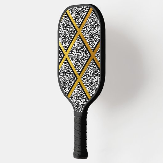 Promotionele moderne en creatieve gouden aangepast pickleball paddle (Links)