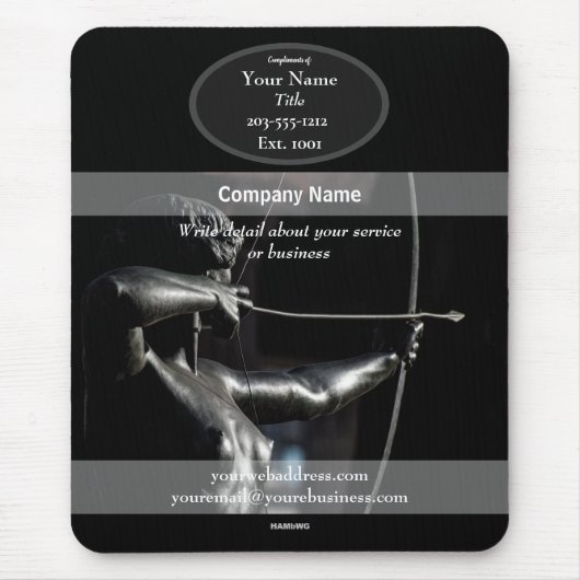 Promotionele Mousepad Archer- HAMbyWG-Muismat Muismat (Voorkant)