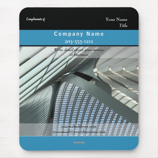 Promotionele Mousepad Architecture HAMbyWG Muismat (Voorkant)