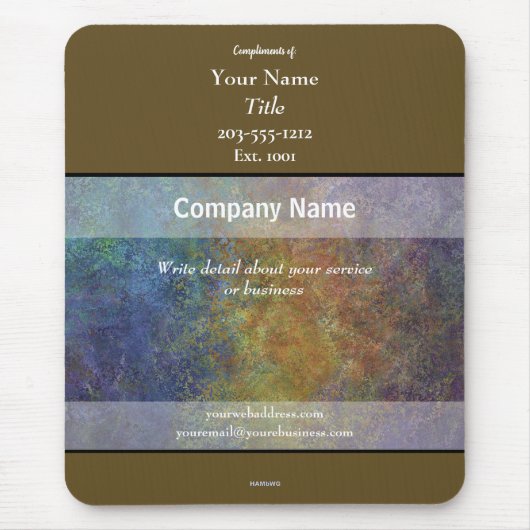 Promotionele Mousepad Bronze - HAMbyWG Muismat (Voorkant)