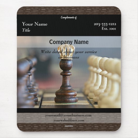 Promotionele Mousepad Chess - HAMbyWG Muismat (Voorkant)