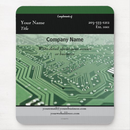 Promotionele Mousepad-computer - HAMbyWG Muismat (Voorkant)