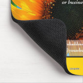 Promotionele Mousepad Grey met Sunflower - HAMbyWG Muismat (Hoek)