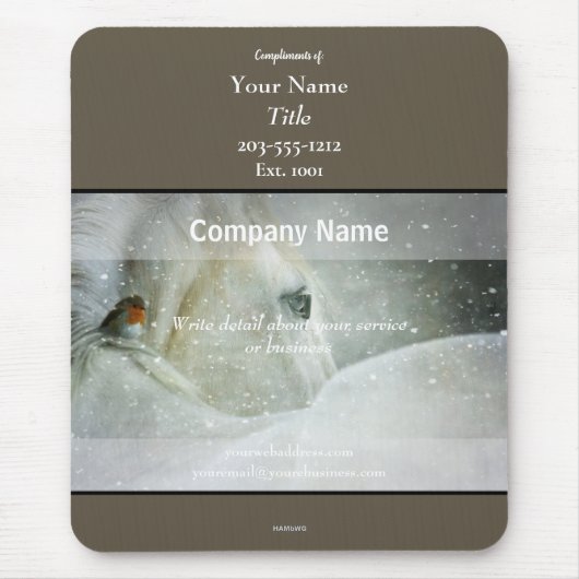 Promotionele Mousepad Horse Theme - HAMbyWG Muismat (Voorkant)