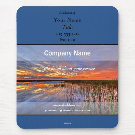Promotionele Mousepad Lake - HAMbyWG Muismat (Voorkant)