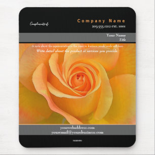 Promotionele Mousepad Oranje Roos Thema - HAMbyWG Muismat