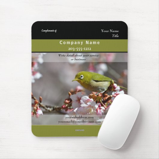 Promotionele Mousepad Parrot - HAMbyWG Muismat (Met muis)