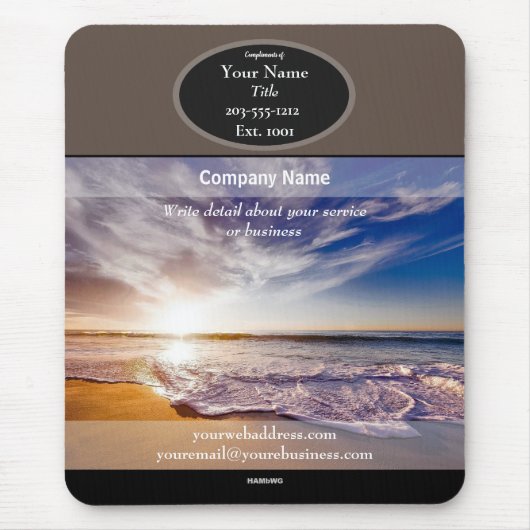 Promotionele Mousepad Shore - HAMbyWG Muismat (Voorkant)