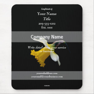 Promotionele Mousepad Yellow Flower - HAMbyWG Muismat