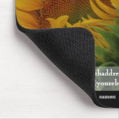 Promotionele Mousepad Yellow Sunflower - HAMbyWG Muismat (Hoek)