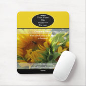 Promotionele Mousepad Yellow Sunflower - HAMbyWG Muismat (Met muis)