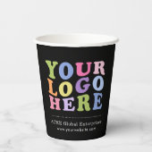 Promotionele objecten Geen minimum, voeg je Logo-p Papieren Bekers (Achterkant)