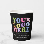 Promotionele objecten Geen minimum, voeg je Logo-p Papieren Bekers (Voorkant)