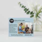 Promotionele of marketing thuiszorg briefkaart (Staand voorkant)