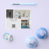 Promotionele onroerend goed makelaar foto's QR-cod Flyer (Enkel)