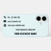 Promotionele Ontwerp Uw Visitekaartje iPhone Case (Achterkant (horizontaal))