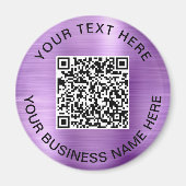 Promotionele paarse QR-code Magneet (Voorkant)