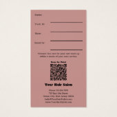 Promotionele Photo Root Touch-Up Gift Voucher Kaar Visitekaartje (Achterkant)