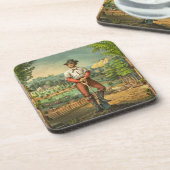 Promotionele print voor Grange leden Bier Onderzetter (Linkerzijde)