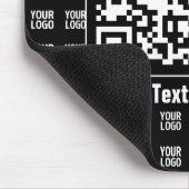 Promotionele QR-code (bewerkbaar) met logo-patroon Muismat (Hoek)