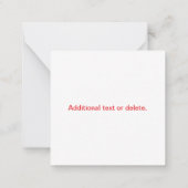 Promotionele QR-code (bewerkbaar) met logo-patroon Notitiekaartje (Achterkant)