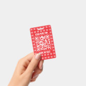 Promotionele QR-code (bewerkbaar) met Logo Pattern Badge (Handheld)