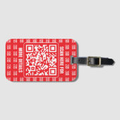 Promotionele QR-code (bewerkbaar) met Logo Pattern Bagagelabel (Voorkant (horizontaal))