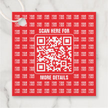 Promotionele QR-code (bewerkbaar) met Logo Pattern