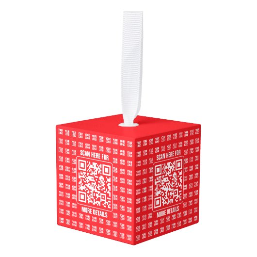 Promotionele QR-code (bewerkbaar) met Logo Pattern Decoratie (Voorkant hoekig)