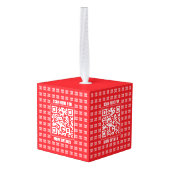Promotionele QR-code (bewerkbaar) met Logo Pattern Decoratie (Achter hoekig)