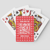 Promotionele QR-code (bewerkbaar) met Logo Pattern Pokerkaarten (Achterkant)