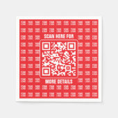 Promotionele QR-code (bewerkbaar) met Logo Pattern Servet (Voorkant)