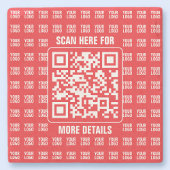 Promotionele QR-code (bewerkbaar) met Logo Pattern Stenen Onderzetter