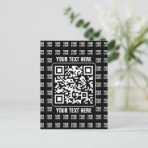 Promotionele QR-code (bewerkbaar) plus logo-patroo