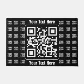 Promotionele QR-code (bewerkbaar) plus logo-patroo Deurmat (Voorkant)
