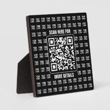 Promotionele QR-code (bewerkbaar) plus logo-patroo