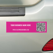 Promotionele QR-code bumpersticker voor uw bedrijf (Op auto)