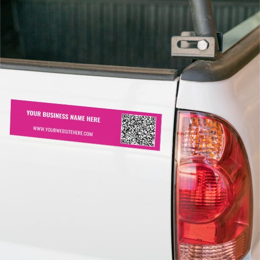 Promotionele QR-code bumpersticker voor uw bedrijf (Op Truck)