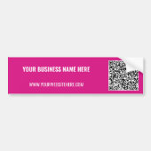 Promotionele QR-code bumpersticker voor uw bedrijf (Voorkant)