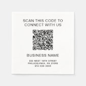 Promotionele QR-code Servet (Voorkant)